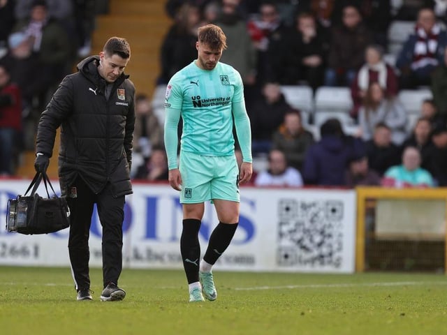 Looked out-of-sorts from the moment he collided with Guthrie just 90 seconds in and he limped off after 22 minutes. Cobblers could do without losing him for any significant period of time... 4.5