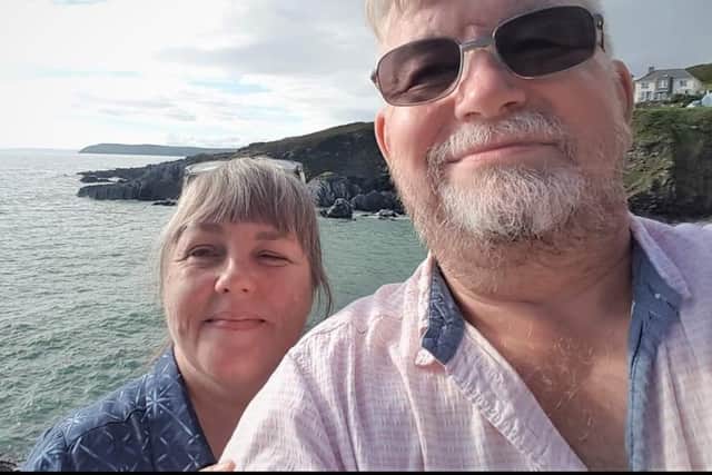 James and his wife Sarah