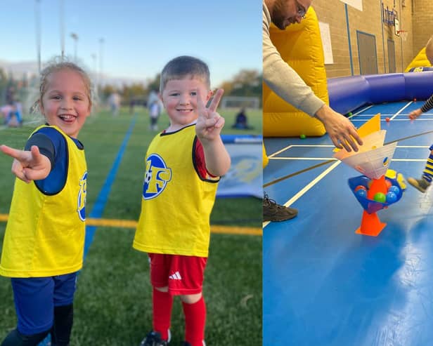 The Football Fun Factory launched in Northampton in September 2025 and already has 200 children "running around with smiles on their faces".