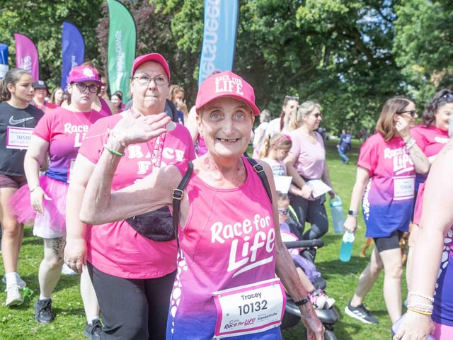 Abington Park turned pink on Sunday July 14 for the 3k and 5k Race for Life events.