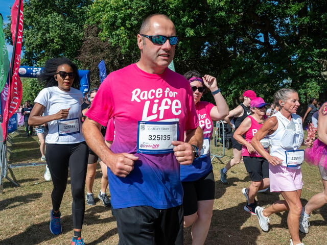 Runners taking part in the Race For Life at Abington Park in Northampton on Sunday, July, 12, 20026. Photo by David Jackson.