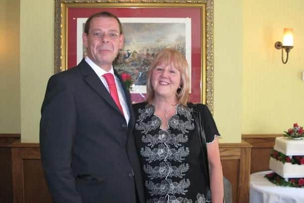 Carol Mills, 71, with her late husband Martin David Mills, 59