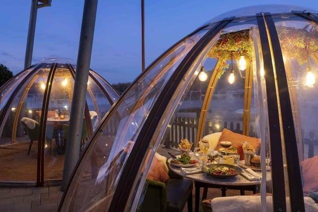 Re-joining the list are the domes at Bill's, Rushden Lakes. Taking ninth place, the igloos outside the restaurant offer an unique dining experience.