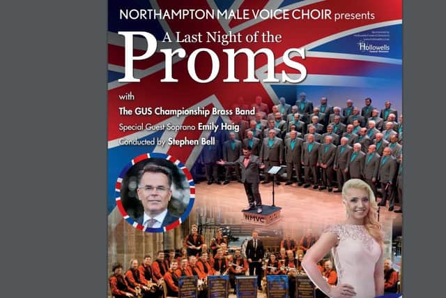 The publicity poster from Northampton Male Voice Choir