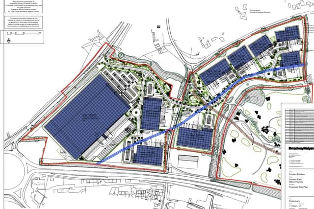 An application has been submitted for nine units on the A5/A508 roundabout.