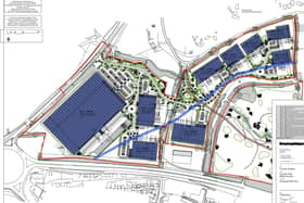 An application has been submitted for nine units on the A5/A508 roundabout.
