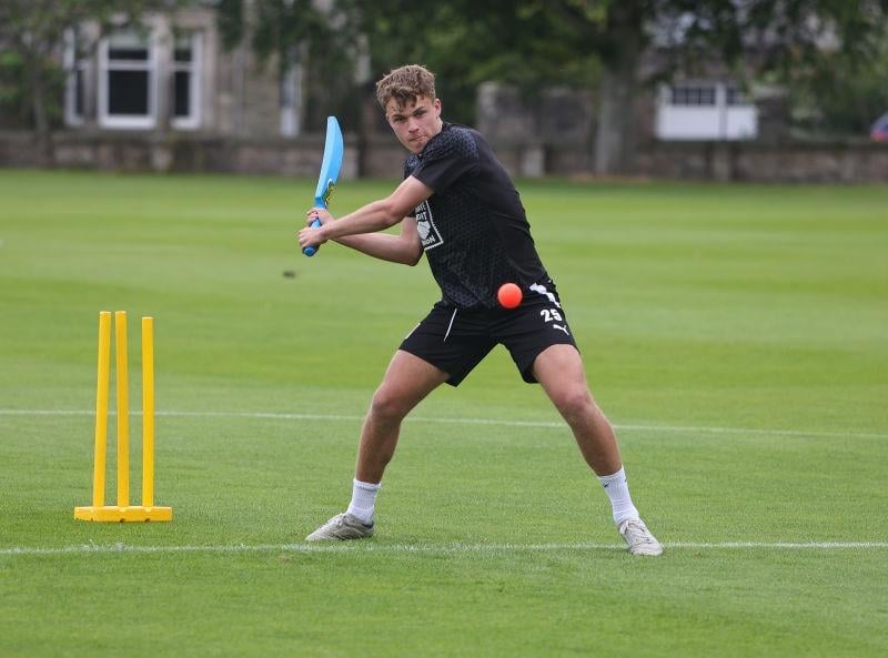 Josh Tomlinson eyes up cow corner
