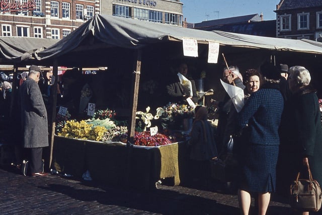 The Market Square street scene circa 1966 or 1967