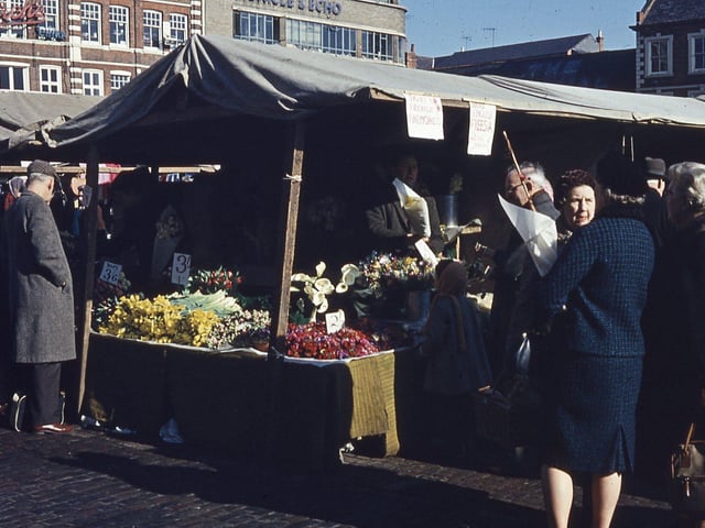 The Market Square street scene circa 1966 or 1967