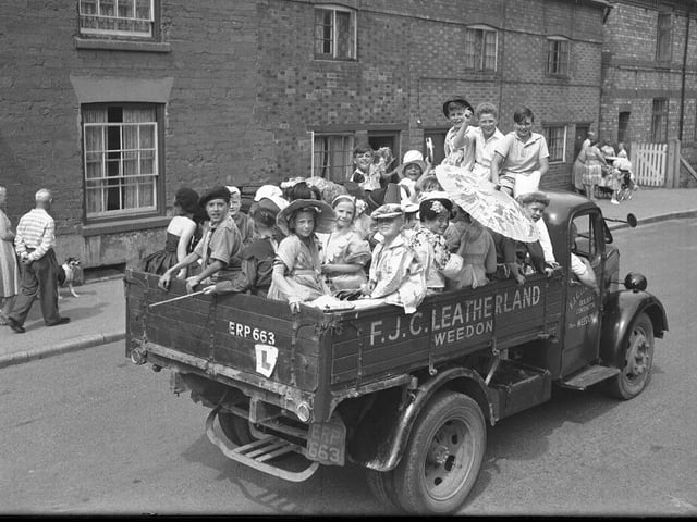Weedon Fete picture featuring F J C Leatherland's lorry