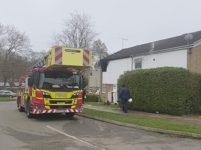Firefighters were called to a fire, which started in a bedroom, at around 6am on Wednesday March 4.