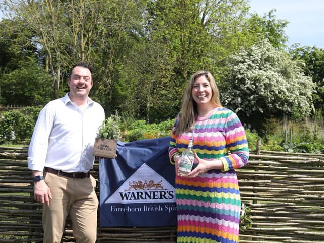 Tom Warner and Tina Warner-Keogh at Falls Farm in Harrington, home of Warner's Distillery/National World