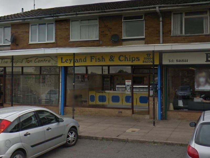 In Leyland Drive, Kingsthorpe, this chippy is also joint tenth with a total of 10 votes.