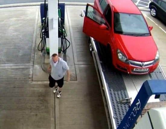 Stachura's car was spotted at a garage