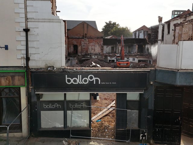 Balloon Bar and Fat Cats demolition. Pictures by Arrun Day