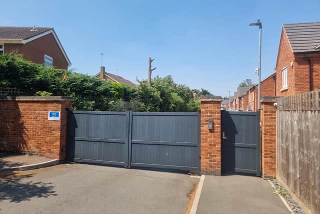 The gated development just off Mill Lane comprises around 14 detached homes