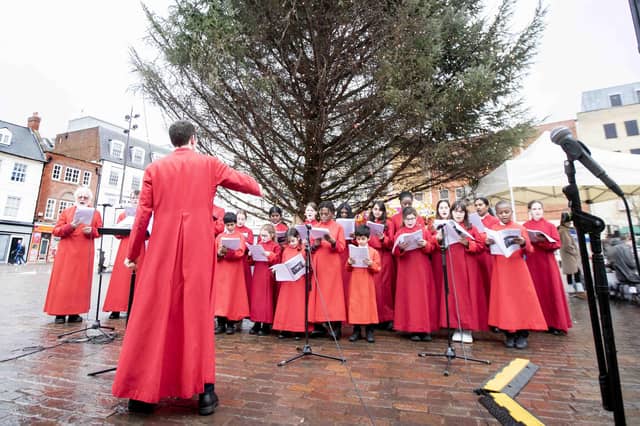 The last of 2024's festivities on the newly refurbished Market Square took place on Saturday December 21, in the form of Christmas carols.