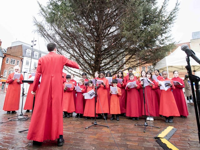The last of 2024's festivities on the newly refurbished Market Square took place on Saturday December 21, in the form of Christmas carols.