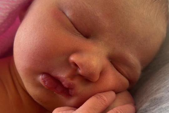 Ayla Molly born at 10.15am on September 23 at Northampton General Hospital, weighing 7lbs.