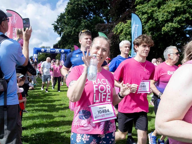 Abington Park turned pink on Sunday July 14 for the 3k and 5k Race for Life events.