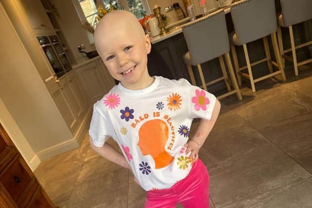 Eliza was first diagnosed with alopecia when she was two-and-a-half years old and by five, she had lost almost all of her hair.