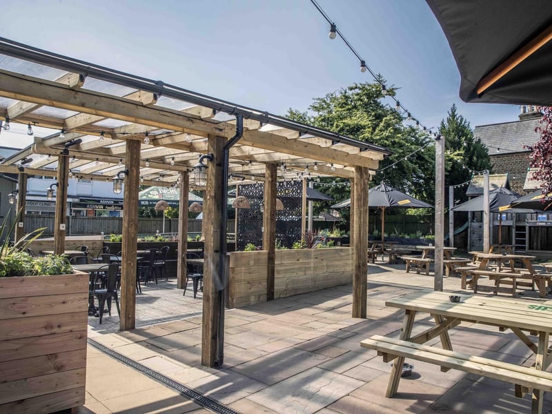 The Harlestone Road pub's garden has had a stylish makeover