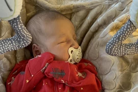 Thea Platon born at 3.42am on December 3 at Northampton General Hospital, weighing 8lbs 6oz.