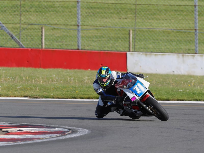 Simon pictured at the Donington Park motorsport circuit in Derbyshire in May 2021.