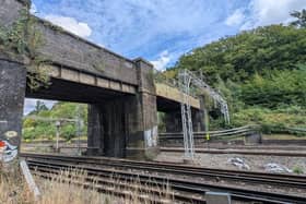 Oxhey Grange footbridge near Watford
