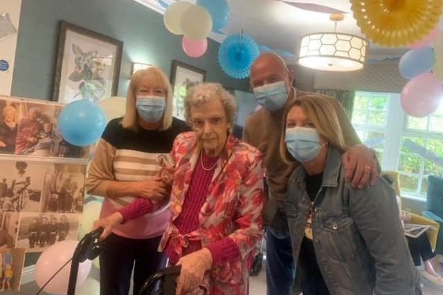 Marjorie celebrated her 100th birthday on Friday October 14 with fellow residents, staff, friends and family.