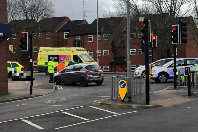 The incident happened at the junction with Kingsthorpe Road and Barrack Road.