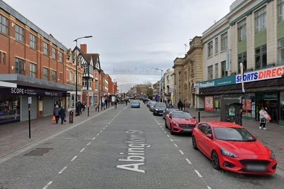 Abington Street came in at sixth with 126 complaints in total, 29 of those being for alarms going off and 34 for music.