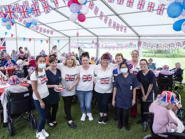 It was all smiles as residents and relatives enjoyed the festivities.