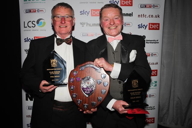 Colin and Phil Mold were jointly named the Cobblers' Club Person of the Season -