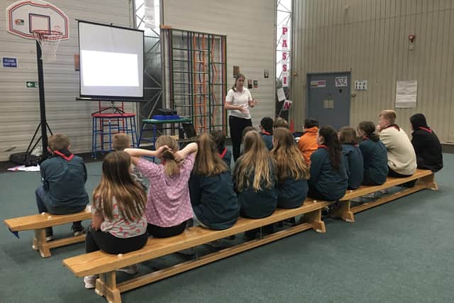 Anna Letts hosts workshops around anti-violence, including antisocial behaviour, knife crime and peer pressure, for both primary and secondary school students.