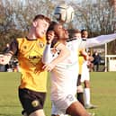Dan Turner, pictured in action for Leamington, has joined Brackley Town for an undisclosed fee. Picture by Sally Ellis