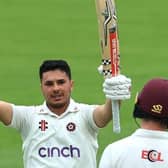 Ricardo Vasconcelos scored his first century for Northamptonshire since hitting a ton against Warwickshire in May, 2022