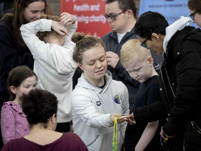 The event was held on Saturday February 25 at The Duston School. It aimed to get participants who cannot swim started, and assess and improve the ability of those who already can swim.