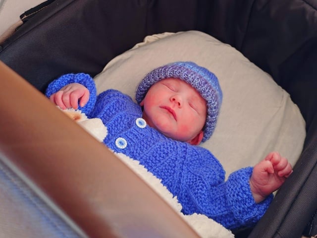Zavian Aras Renas born at 10.56am on September 17 at Northampton General Hospital, weighing 6lbs 9oz.