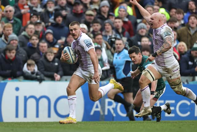 Ollie Sleightholme scored when Saints claimed a superb win at Leicester back in January