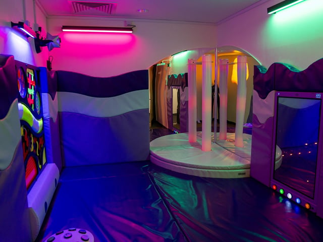 A sensory room at Tiffield Academy.