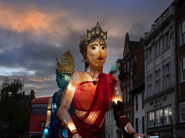 The parade and wider Diwali festival took place in Northampton town centre on Saturday October 26.