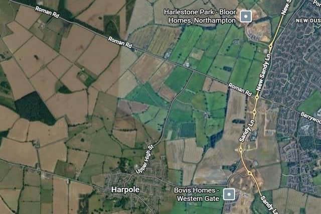 The incident happened in Roman Road, Harpole.