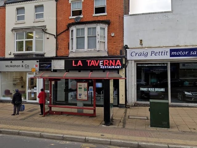 La Taverna in Wellingborough Road, Northampton. Last inspected: November 3, 2022.