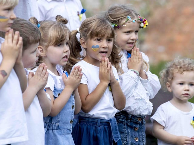 Delapré Abbey hosted the event on August 24, which saw people come together to celebrate the Ukrainian culture and pray for the country.