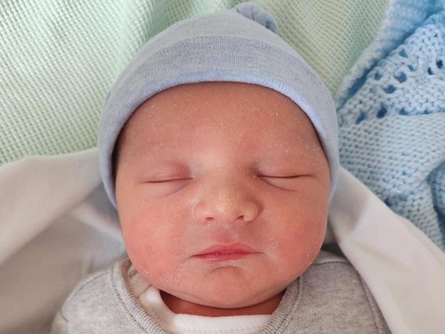 Jacob James born at 10.27pm on February 27 at Northampton General Hospital, weighing 6lbs 9oz.