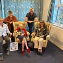 Vera celebrated her 100th birthday at Ridgway House in November last year. (left to right- Terry Lamb, Georgie Lamb, Vera Harman, Simon Lamb, Carole Lamb).