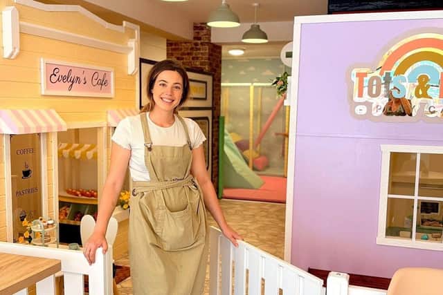 Tots & Dots Play Cafe opened on Stony Stratford’s High Street in August 2025, as it was Jordan’s dream to open a cosy indoor cafe.