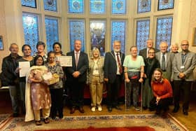 Volunteers from IHWO and Friends of Eastfield Park receiving their awards from the Mayor & Mayoress