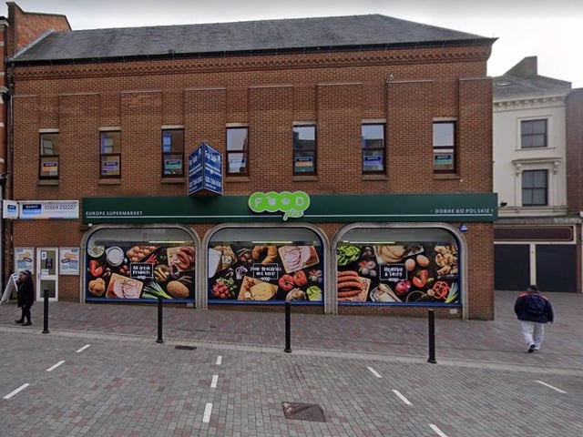 Europe Supermarket in Abington Street, Northampton. Last inspected: December 2, 2022.